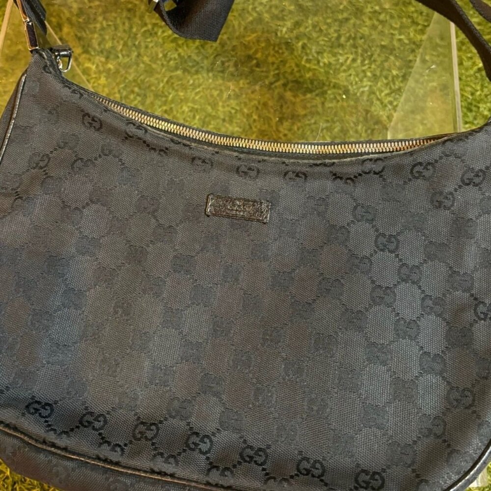 Gucci Monogram Canvas Crossbody Bag
